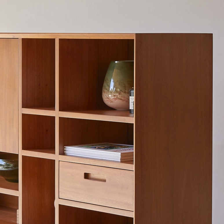 Magda 50's - Buffet aus massivem Mahagoniholz 130 cm