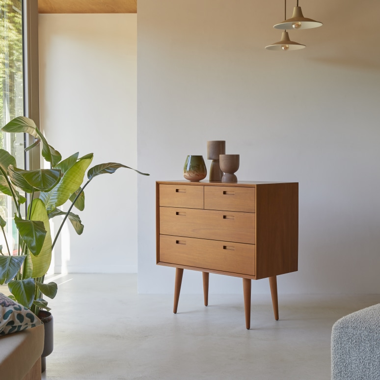 Magda 50's - Commode en acajou massif