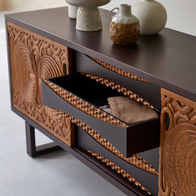 Frida - Solid mahogany Sideboard 205 cm