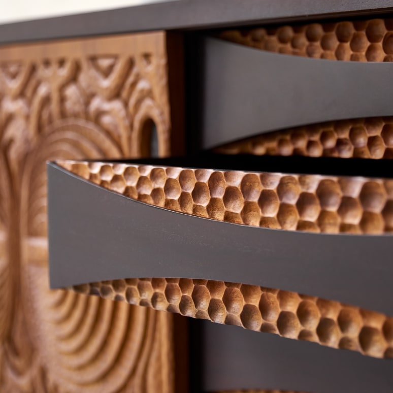 Frida - Solid mahogany Sideboard 205 cm