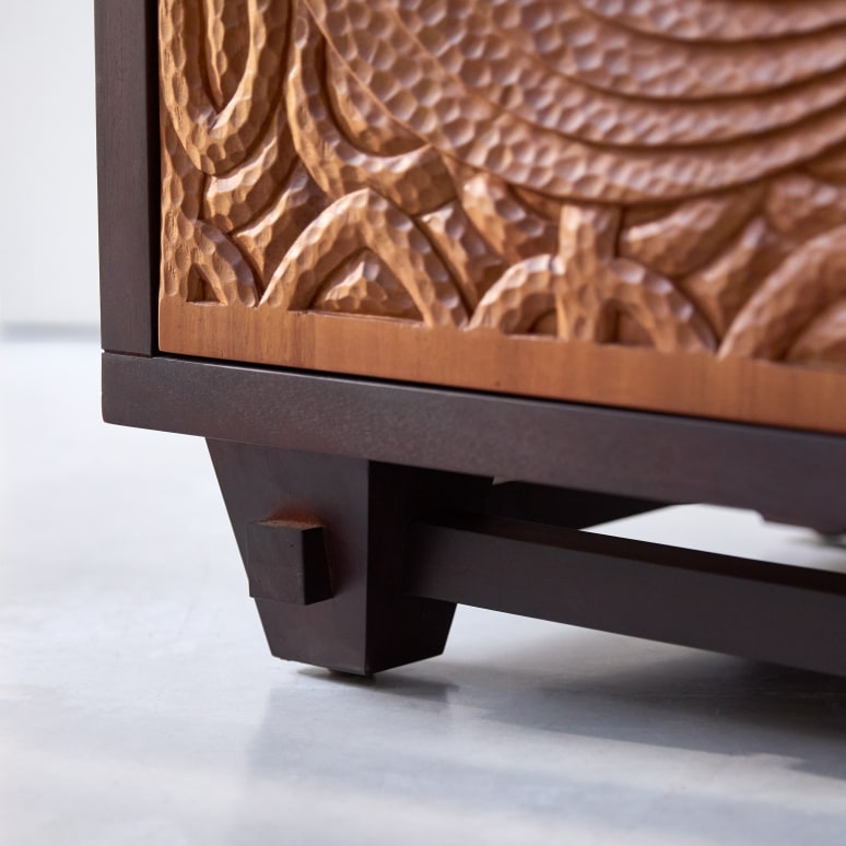 Frida - Buffet in legno di mogano massello 205 cm