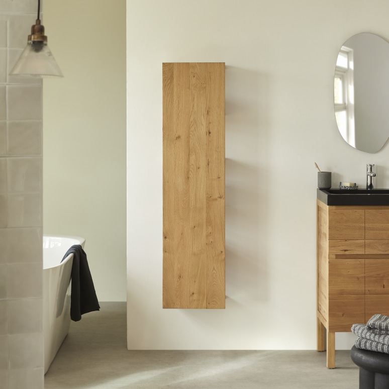 Easy - Hochschrank aus massivem Eichenholz