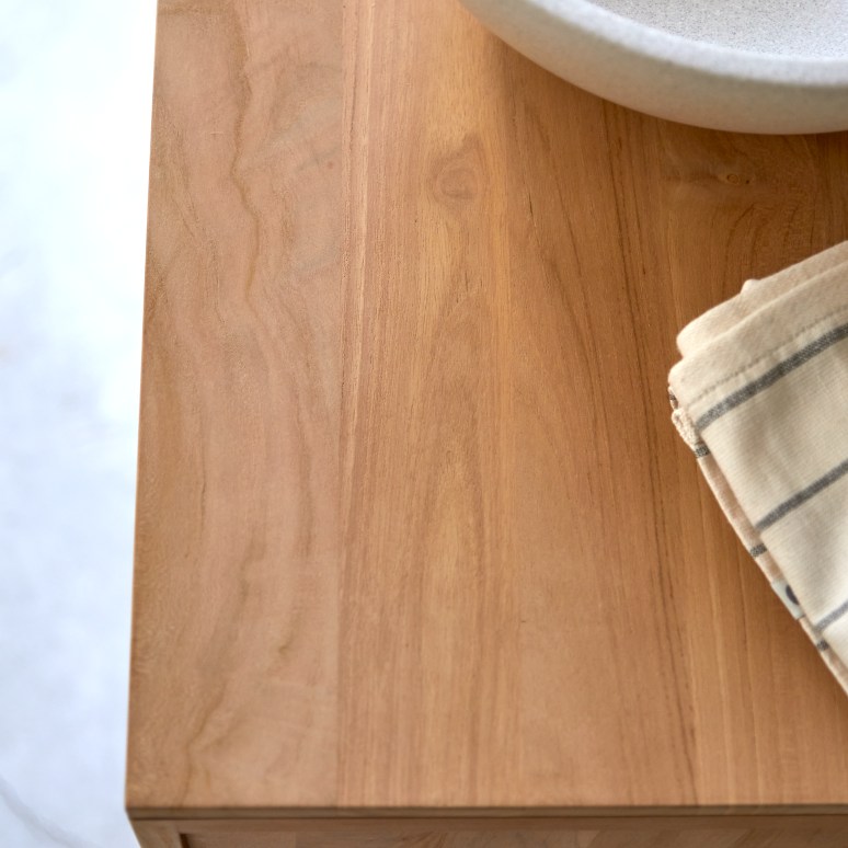 Minimalys - Solid teak vanity unit 145 cm