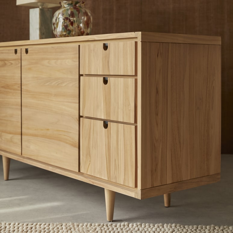 Jonàk - Buffet aus massivem Teakholz 145 cm