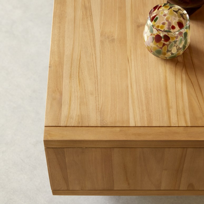 Jonàk - TV unit in solid teak, 140 cm