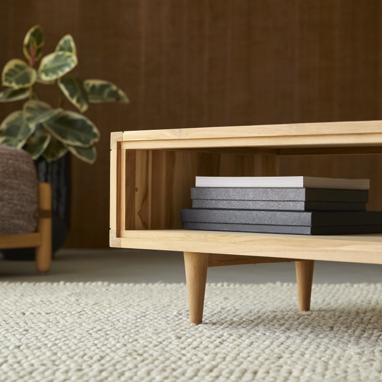Jonàk - Solid teak coffee table