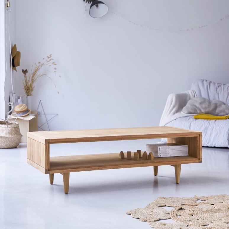 Jonàk - Solid teak coffee table