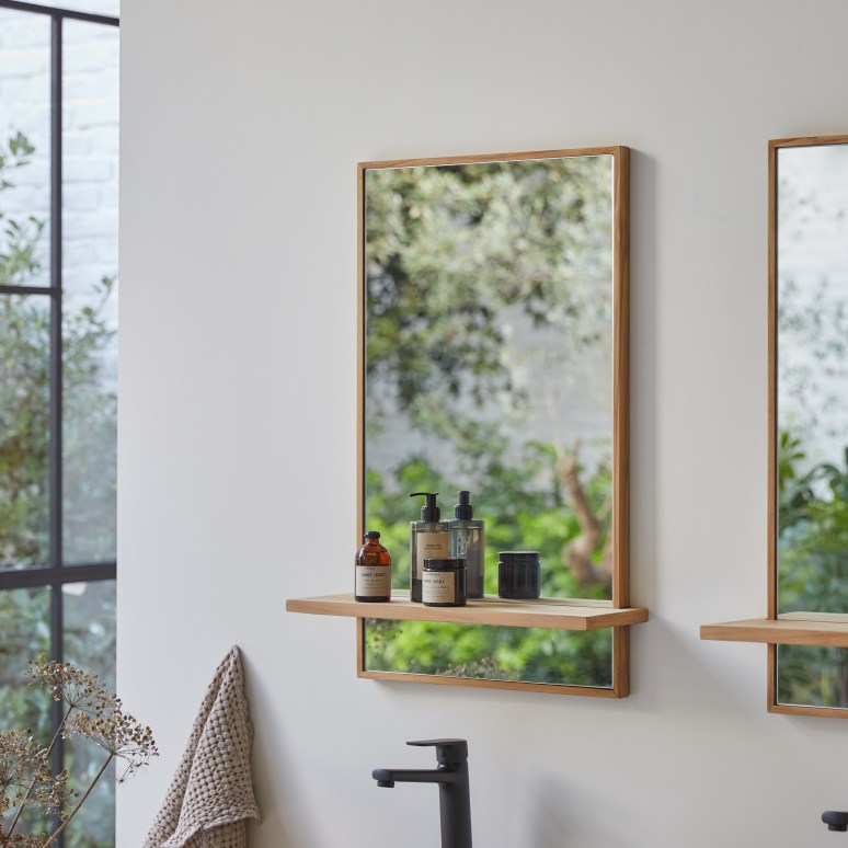 Galyno - Solid Teak Mirror