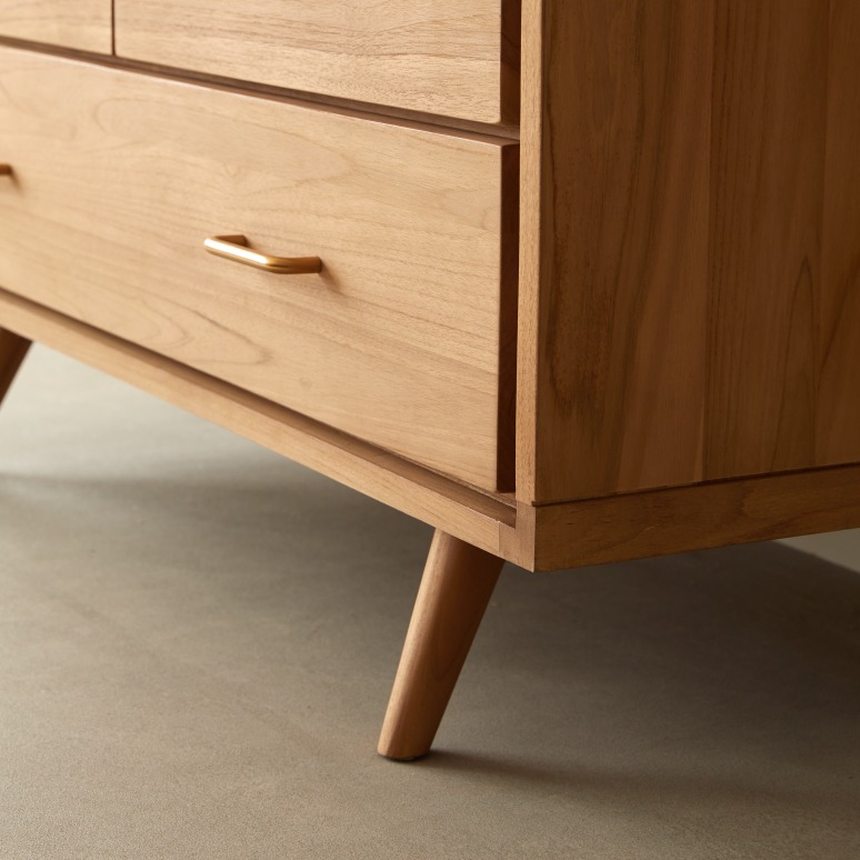 Kort - Children's chest of drawers in solid teak