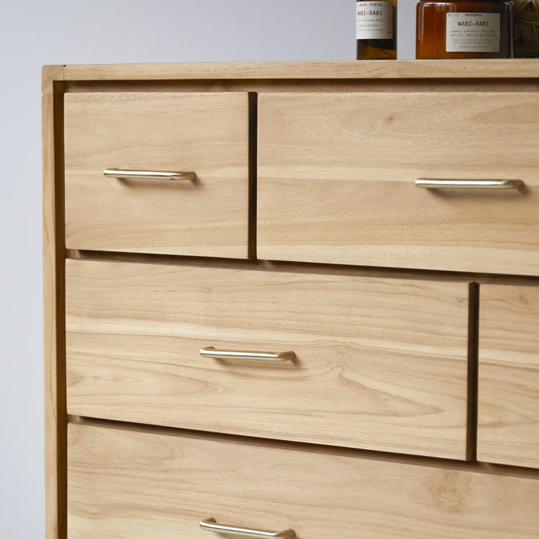 Kort - Chest of drawers in solid teak