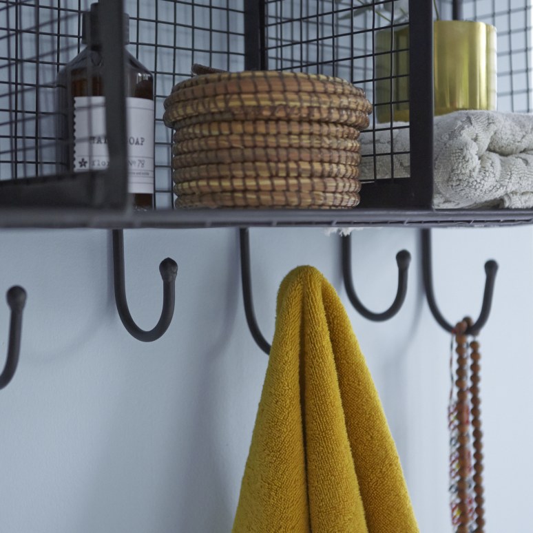 Sona - Estantería de baño de metal de 100 cm