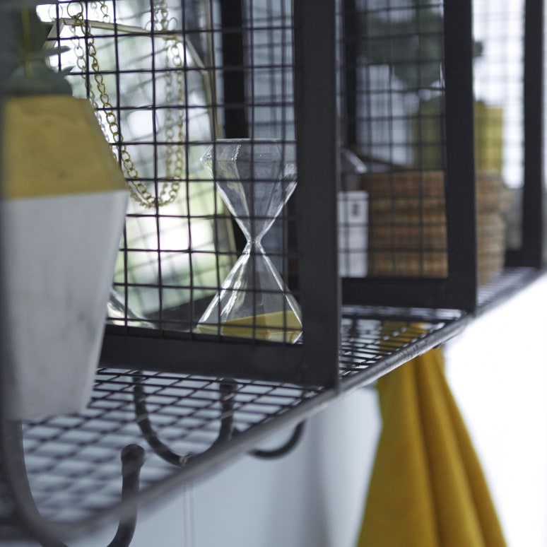 Sona - Scaffale per bagno in metallo 100 cm