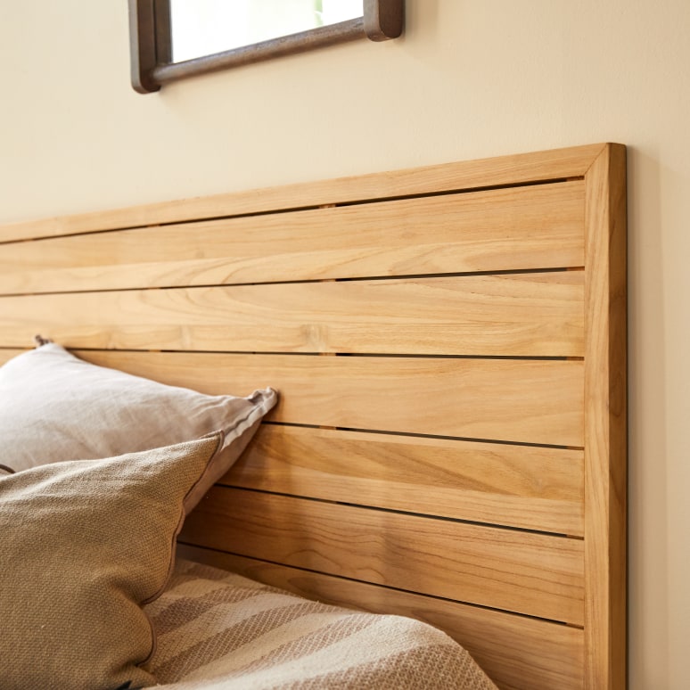 Minimalys - Solid teak headboard 165 cm