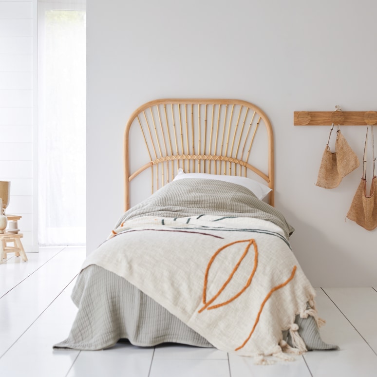 Colette - Rattan Single Size Headboard