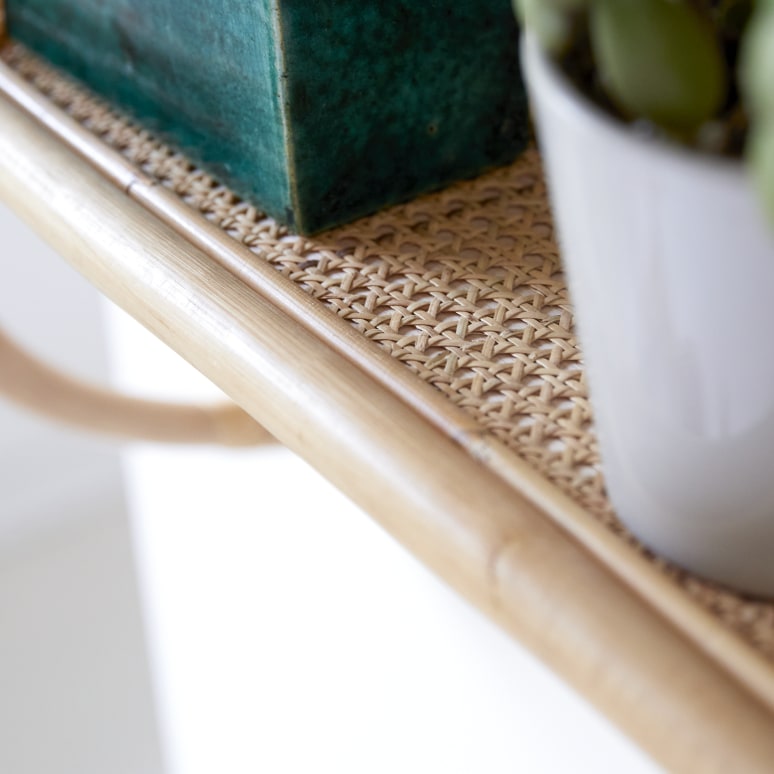 Marius - Wandregal aus Rattan