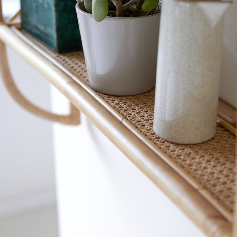 Marius - Rattan wall shelf