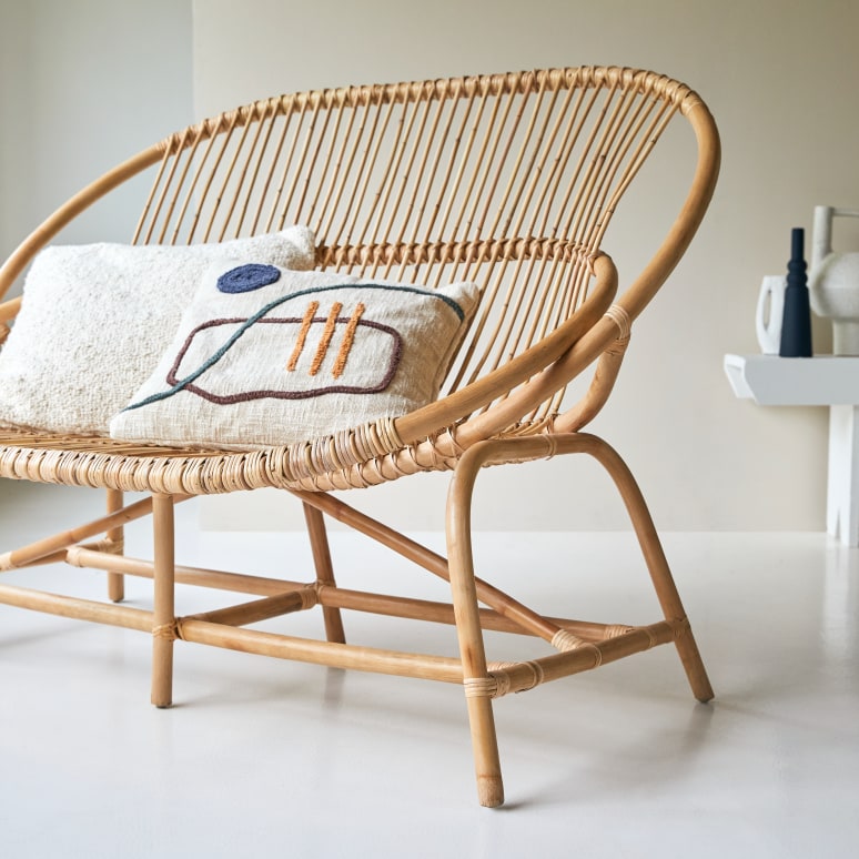 Leontie - Sofa aus Rattan
