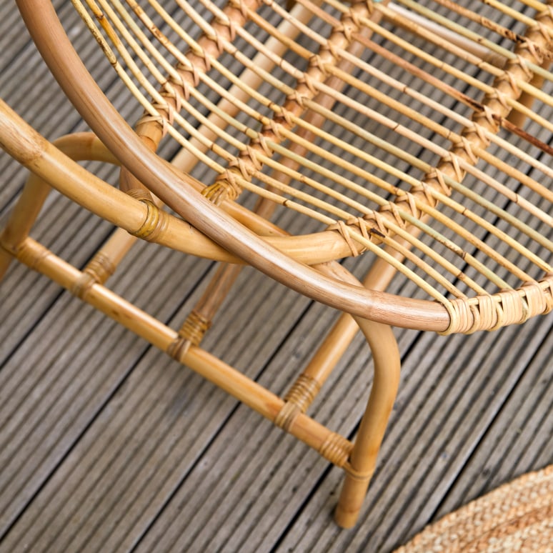 Leontie - Gartensofa aus Rattan