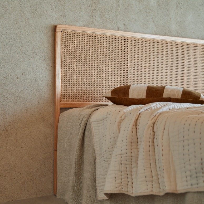 Adèle - Hoofdbord van gevlochten rotan 160 cm