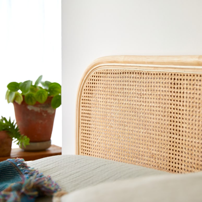 Joséphine - Hoofdbord van gevlochten rotan 160 cm