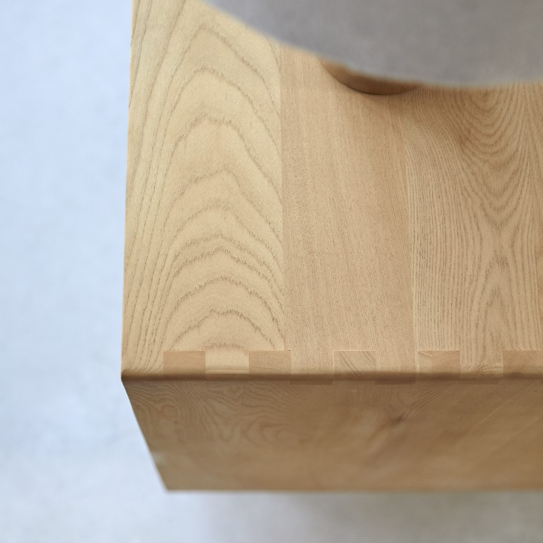 Luis - Solid Elm and Canework Cabinet