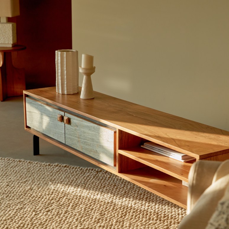 Temis - Mobile TV in legno di acacia 160 cm