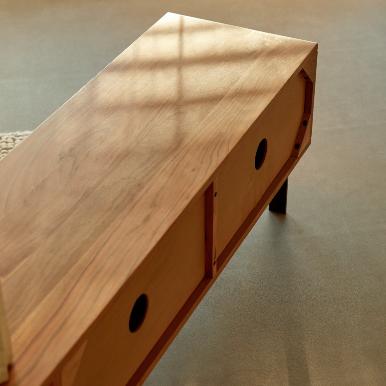 Temis - Mobile TV in legno di acacia 160 cm