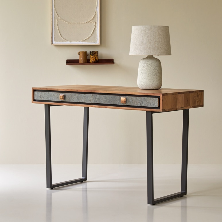 Temis - Bureau en acacia massif