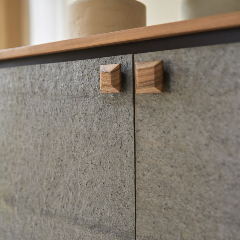 Temis - Dressoir bar van acacia 90 cm