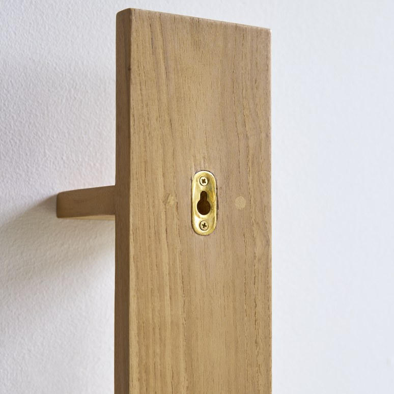 Bahya - Scaffale verticale per il bagno in teak massello