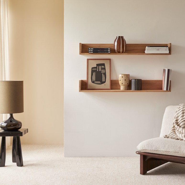 Arty - Solid Teak Shelf