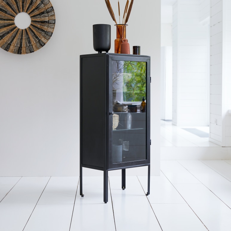 Lison - Vitrinenschrank aus Metall