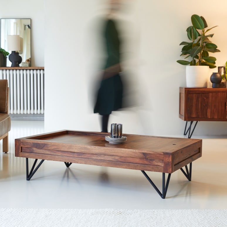 Bonnie - Solid sheesham storage coffee table
