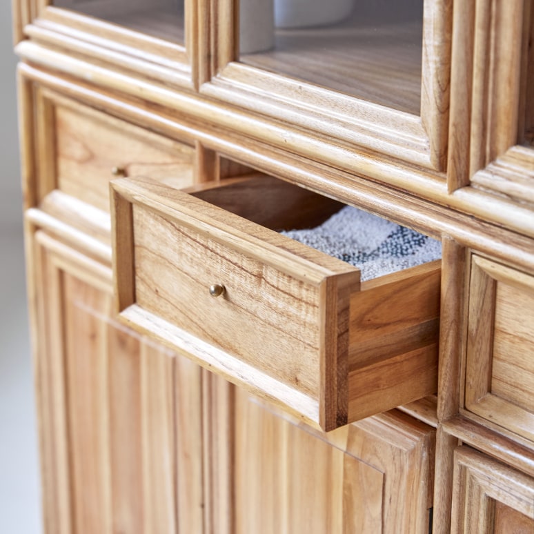 Alex - Credenza doppia in legno di mindi