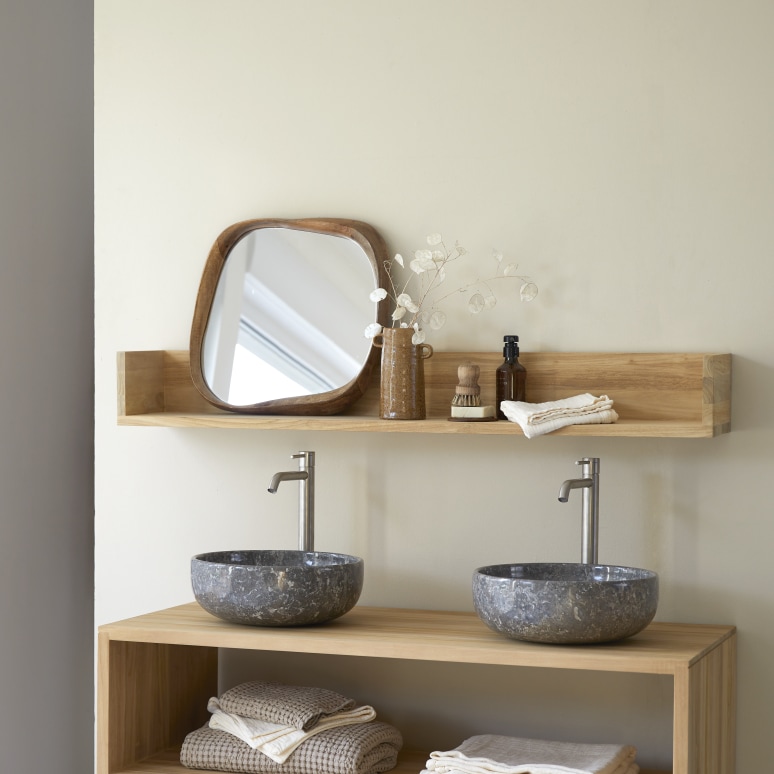 Arty - Solid Teak Shelf