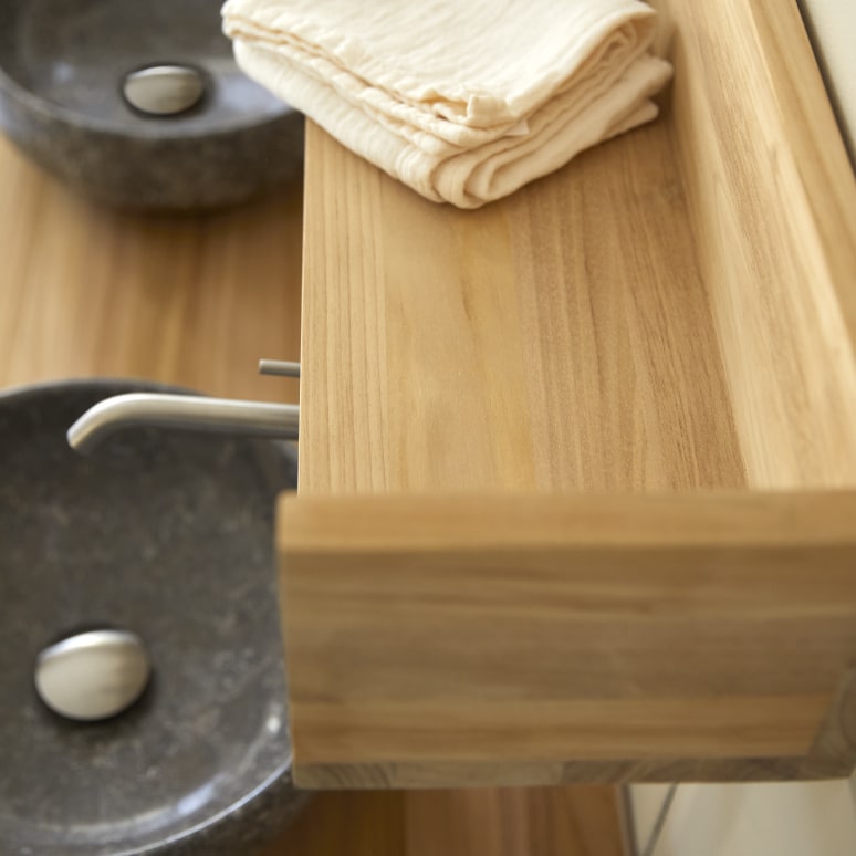 Arty - Solid Teak Shelf