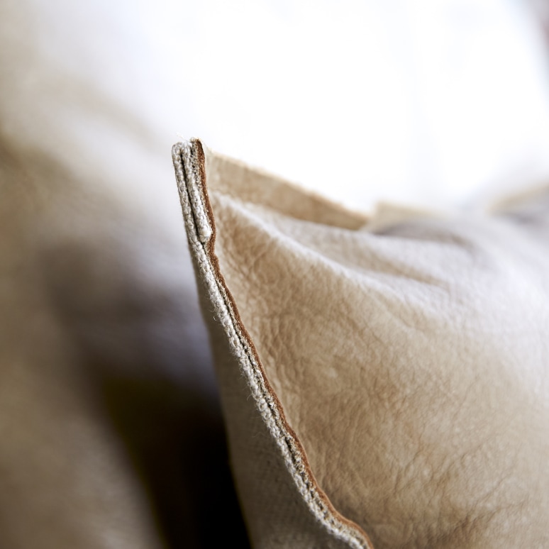 Woodnest - Sessel aus massivem Eichenholz und Leder Cheyenne