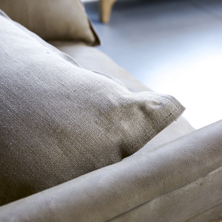 Woodnest - Sessel aus massivem Eichenholz und Leder Cheyenne