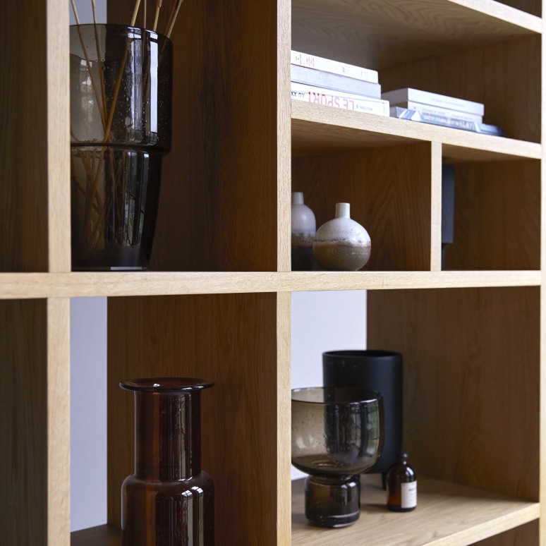 Eyota - Hoge eiken boekenkast