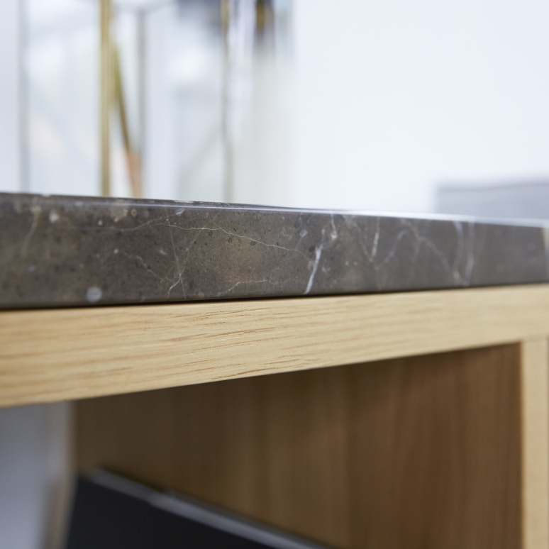 Eyota - Oak and marble console table