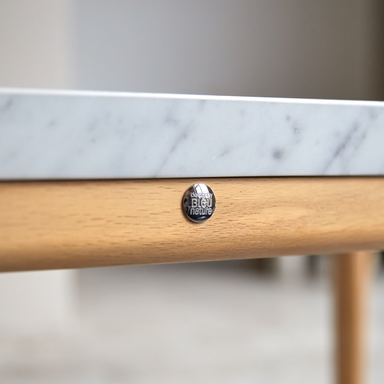 Stonepiet - Solid Oak and Marble Coffee Table