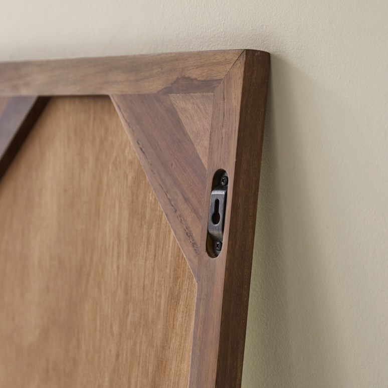 Galyno - Spiegel van palissanderhout 75 x 45 cm