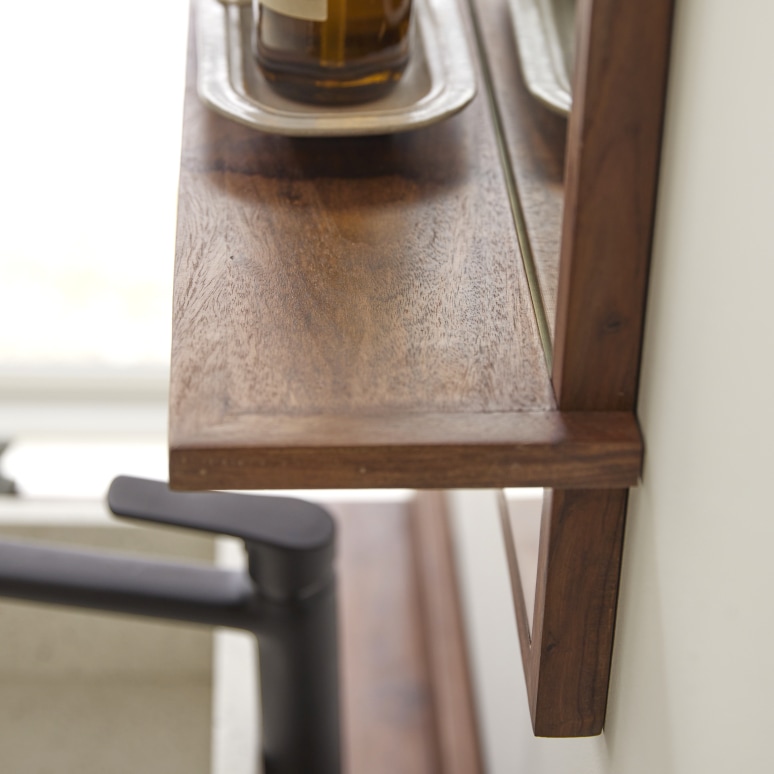 Galyno - Sheesham wood mirror, 75x45 cm