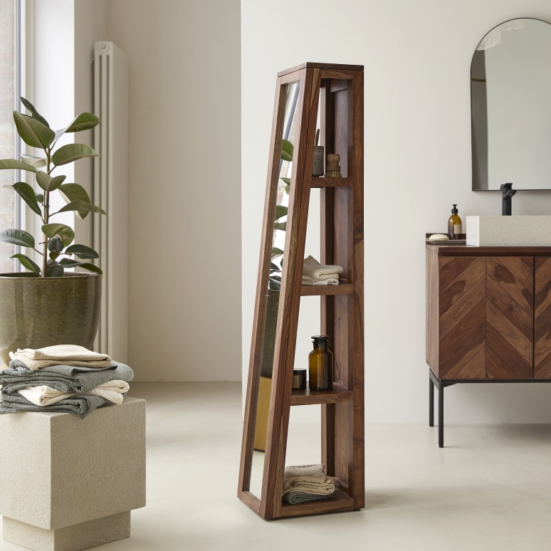 Twig - Schrägschrank aus massivem Palisanderholz