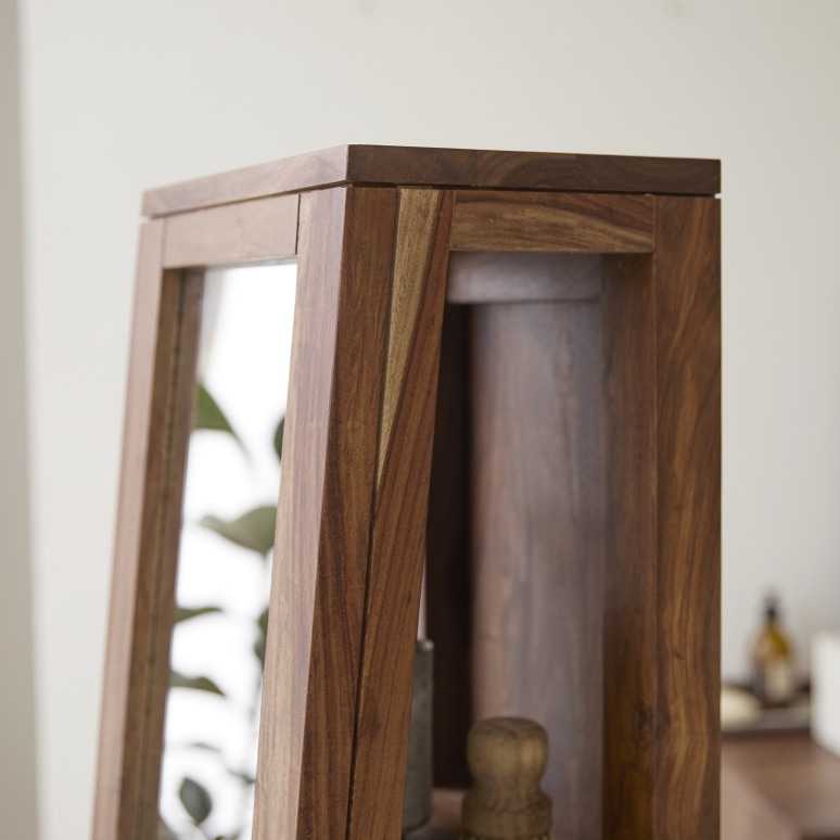 Twig - Schrägschrank aus massivem Palisanderholz