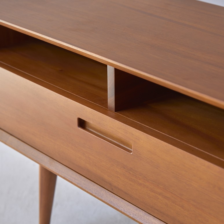 Magda 50's - Solid mahogany TV unit 180 cm