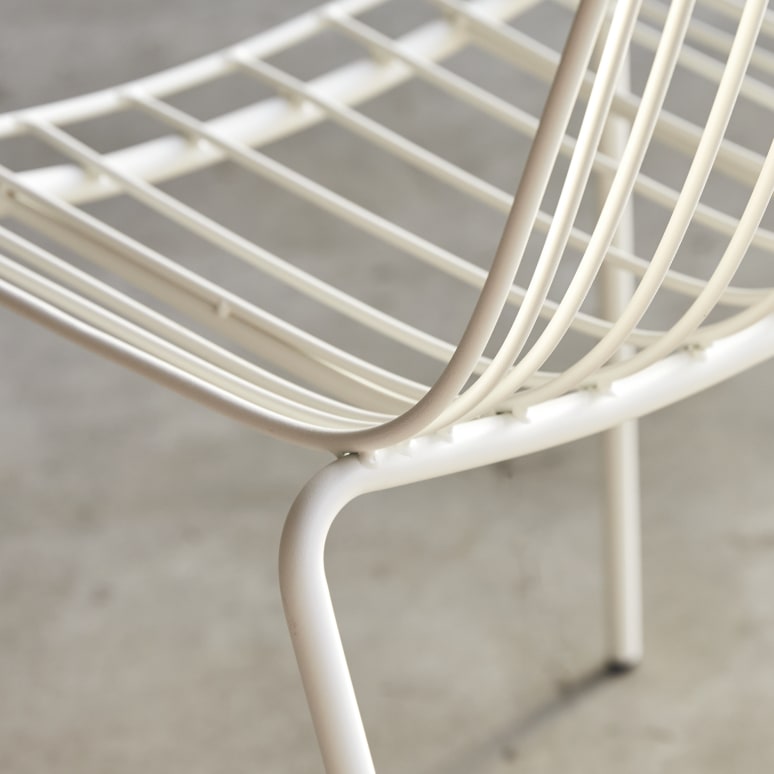 Arty - Silla de metal blanca