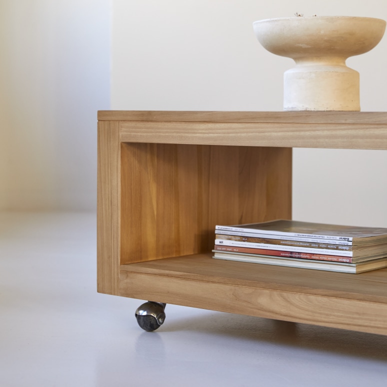 Anoa - Rectangular coffee table in solid teak
