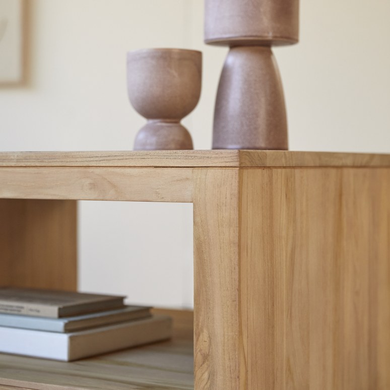 Anoa - Square coffee table in solid teak 