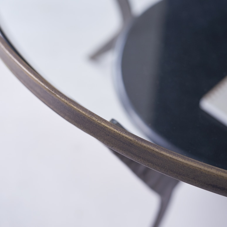 Ambre - Marble and metal coffee table